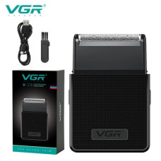 Електробритва шейвер VGR V-376 з висувним тримером та LED-дисплеєм акумуляторна водонепроникна для сухого та вологого гоління