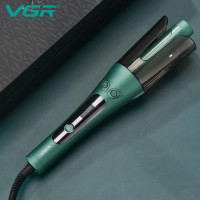 Стайлер-плойка VGR V-583 для автоматичної завивки волосся з LED-дисплеєм та керамічним покриттям Зелена