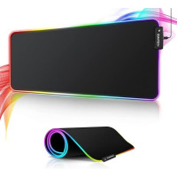 Ігровий килимок для миші з RGB-підсвіткою 30×70 см XL-1747 великий геймерський килимок для клавіатури та миші