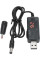 Кабель живлення для Wi-Fi роутера USB–DC AND 5765 9V/12V з перемикачем напруги та дисплеєм для роутера модема ONU від повербанка