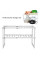 Регульована кухонна полиця для зберігання Kitchen Rack 38–70 см висувна стелажна система під раковину органайзер для кухні білий