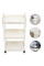 Етажерка на колесах 3-ярусна пластикова для зберігання Kitchen Storage Rack органайзер для кухні ванної офісу 41×25×72 см