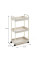 Етажерка на колесах 3-ярусна пластикова для зберігання Kitchen Storage Rack органайзер для кухні ванної офісу 41×25×72 см