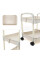 Етажерка на колесах 3-ярусна пластикова для зберігання Kitchen Storage Rack органайзер для кухні ванної офісу 41×25×72 см