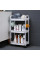 Етажерка на колесах 3-ярусна пластикова для зберігання Kitchen Storage Rack органайзер для кухні ванної офісу 41×25×72 см