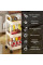 Етажерка на колесах 3-ярусна пластикова для зберігання Kitchen Storage Rack органайзер для кухні ванної офісу 41×25×72 см