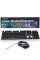Ігровий комплект XSTRIKE X-1014 клавіатура + миша RGB дротовий USB геймерський набір мембранна 104 клавіші чорний