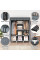 Тканинна складана шафа органайзер Storage Wardrobe 88130 з 8 полицями та 3 секціями, шафа для одягу та взуття