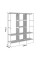 Тканинна складана шафа органайзер Storage Wardrobe 88130 з 8 полицями та 3 секціями, шафа для одягу та взуття