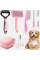 Набір для грумінгу тварин Pet Grooming 8 в 1, комплект для догляду за собаками та котами з щітками, кігтерізом та гребінцями