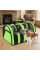 Сумка-переноска для собак For Friends GREEN paws M 41×25×26 см, рюкзак-переноска для котів і собак, дихаюча переноска для тварин