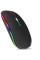 Бездротова комп'ютерна миша Bluetooth + USB 2.4Ghz з RGB-підсвіткою, акумуляторна мишка для ноутбука та комп'ютера чорна