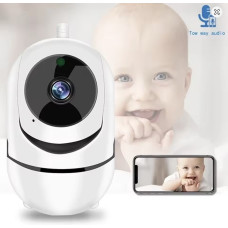 Камера відеоспостереження WiFi QC011 поворотна, бездротова IP-камера для дому та вулиці, відеоняня з нічним баченням