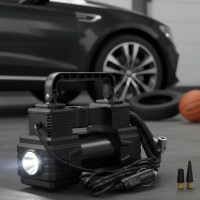 Портативний автомобільний компресор Air Pump XL-1025 12V з цифровим дисплеєм і LED-ліхтариком