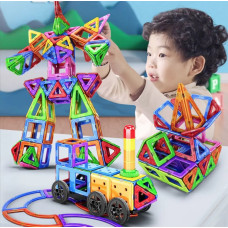Дитячий магнітний конструктор Magical Magnet 3D, 98 деталей, розвивальна іграшка