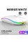 Бездротова комп’ютерна миша Bluetooth з USB-адаптером 2,4 ГГц, RGB-підсвіткою, акумуляторна, біла