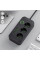 Мережевий подовжувач-розгалужувач на 3 розетки з 4 USB-A та USB Type-C, кабель 2 м, 10 А
