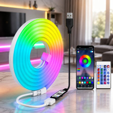 Розумна неонова LED-стрічка Gosund RTS0046 5 м з Wi-Fi, RGB та пультом керування