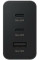 Мережевий зарядний пристрій Trio 65 Вт із 2×USB-C та USB-A, PD 3.0/SFC/AFC, чорний