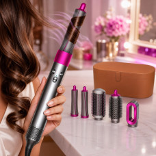 Фен мультистайлер 5 в 1 Hot Air Styler Hair Brush із 5 насадками та кейсом, 1000 Вт