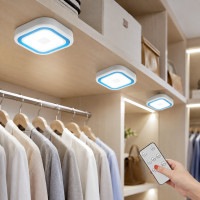 Комплект світлодіодних світильників LED Light with Remote Control Set із пультом і таймером, 3 шт