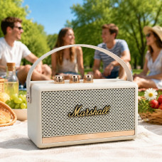 Бездротова портативна колонка Marshall W4 Bluetooth 5.1 з FM-радіо, USB та microSD